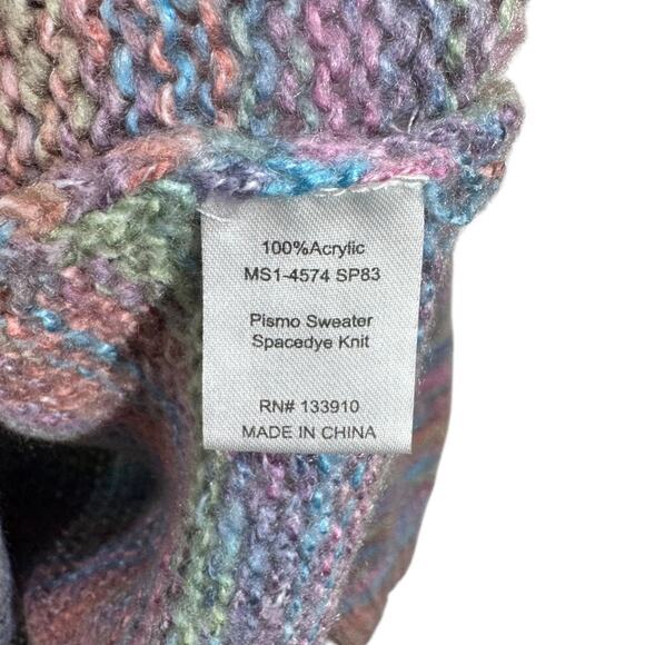 Show Me Your Mumu Pismo Sweater Spacedye Knit Medium Pastel Oversized Soft Cozy - Picture 5 of 8